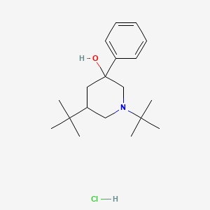 molecular formula C19H32ClNO B4988360 1,5-di-tert-butyl-3-phenyl-3-piperidinol hydrochloride 