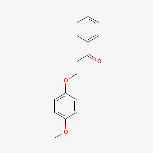 molecular formula C16H16O3 B4988392 3-(4-methoxyphenoxy)-1-phenyl-1-propanone 