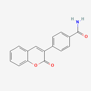 molecular formula C16H11NO3 B4988402 4-(2-oxo-2H-chromen-3-yl)benzamide 