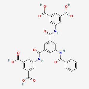 molecular formula C31H21N3O11 B4988415 5,5'-[[5-(benzoylamino)-1,3-phenylene]bis(carbonylimino)]diisophthalic acid 