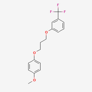 molecular formula C17H17F3O3 B4988420 1-[3-(4-methoxyphenoxy)propoxy]-3-(trifluoromethyl)benzene 