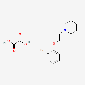 molecular formula C15H20BrNO5 B4988462 1-[2-(2-bromophenoxy)ethyl]piperidine oxalate 