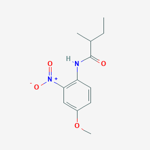 molecular formula C12H16N2O4 B4988463 N-(4-methoxy-2-nitrophenyl)-2-methylbutanamide 