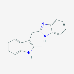 molecular formula C17H15N3 B498852 2-(2-Methyl-1H-indol-3-ylmethyl)-1H-benzoimidazole CAS No. 41278-00-6