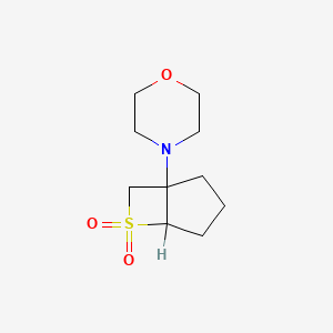 molecular formula C10H17NO3S B4988521 4-(6,6-dioxido-6-thiabicyclo[3.2.0]hept-1-yl)morpholine CAS No. 37741-52-9