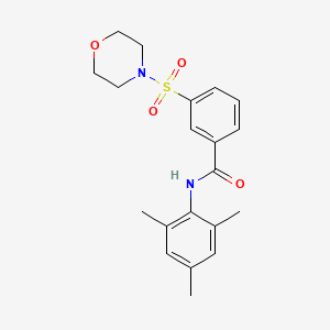 molecular formula C20H24N2O4S B4988540 N-mesityl-3-(4-morpholinylsulfonyl)benzamide 