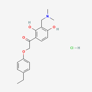 1-{3-[(dimethylamino)methyl]-2,4-dihydroxyphenyl}-2-(4-ethylphenoxy)ethanone hydrochloride