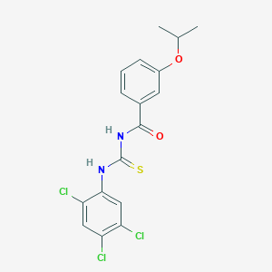 3-isopropoxy-N-{[(2,4,5-trichlorophenyl)amino]carbonothioyl}benzamide