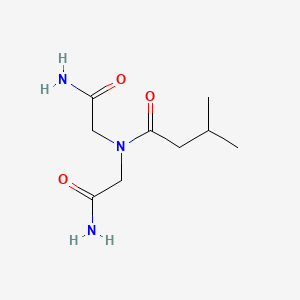 molecular formula C9H17N3O3 B4988619 N,N-bis(2-amino-2-oxoethyl)-3-methylbutanamide 