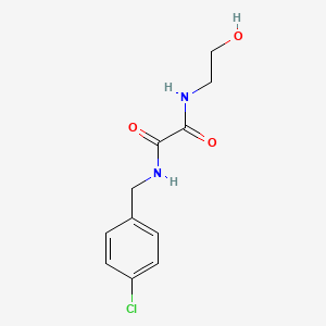 molecular formula C11H13ClN2O3 B4988717 N-(4-chlorobenzyl)-N'-(2-hydroxyethyl)ethanediamide 