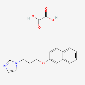 molecular formula C18H18N2O5 B4988764 1-[3-(2-naphthyloxy)propyl]-1H-imidazole oxalate 