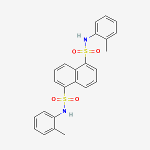 molecular formula C24H22N2O4S2 B4988794 N,N'-bis(2-methylphenyl)-1,5-naphthalenedisulfonamide 