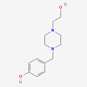 molecular formula C13H20N2O2 B4988832 4-{[4-(2-hydroxyethyl)-1-piperazinyl]methyl}phenol 