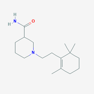 molecular formula C17H30N2O B4988835 1-[2-(2,6,6-trimethyl-1-cyclohexen-1-yl)ethyl]-3-piperidinecarboxamide 