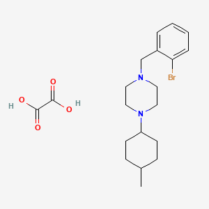 molecular formula C20H29BrN2O4 B4988856 1-(2-bromobenzyl)-4-(4-methylcyclohexyl)piperazine oxalate 