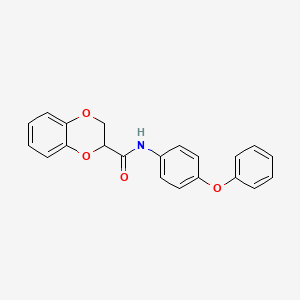 molecular formula C21H17NO4 B4988859 N-(4-phenoxyphenyl)-2,3-dihydro-1,4-benzodioxine-2-carboxamide CAS No. 6190-90-5