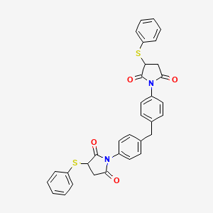 molecular formula C33H26N2O4S2 B4988873 1,1'-(methylenedi-4,1-phenylene)bis[3-(phenylthio)-2,5-pyrrolidinedione] 
