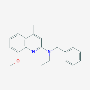 molecular formula C20H22N2O B4988960 N-benzyl-N-ethyl-8-methoxy-4-methyl-2-quinolinamine 