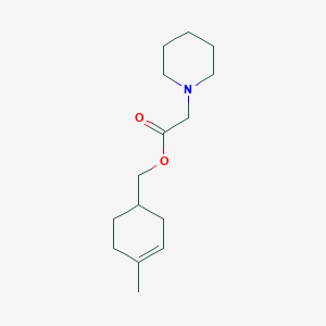 molecular formula C15H25NO2 B4988997 (4-methyl-3-cyclohexen-1-yl)methyl 1-piperidinylacetate 