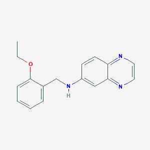 molecular formula C17H17N3O B4989033 N-(2-ethoxybenzyl)-6-quinoxalinamine 