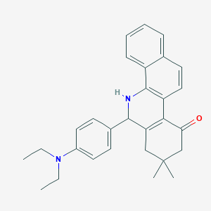 6-[4-(diethylamino)phenyl]-8,8-dimethyl-5,7,8,9-tetrahydrobenzo[c]phenanthridin-10(6H)-one