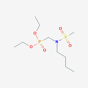 molecular formula C10H24NO5PS B4989083 diethyl {[butyl(methylsulfonyl)amino]methyl}phosphonate 