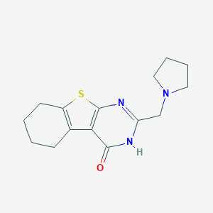 2-(1-pyrrolidinylmethyl)-5,6,7,8-tetrahydro[1]benzothieno[2,3-d]pyrimidin-4(3H)-one