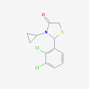 molecular formula C12H11Cl2NOS B498921 3-Cyclopropyl-2-(2,3-dichlorophenyl)-1,3-thiazolidin-4-one 