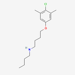 molecular formula C16H26ClNO B4989226 N-butyl-4-(4-chloro-3,5-dimethylphenoxy)-1-butanamine 
