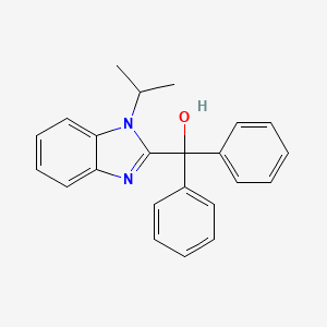 molecular formula C23H22N2O B4989257 (1-isopropyl-1H-benzimidazol-2-yl)(diphenyl)methanol 