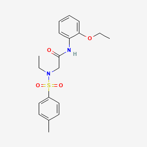 molecular formula C19H24N2O4S B4989266 N~1~-(2-ethoxyphenyl)-N~2~-ethyl-N~2~-[(4-methylphenyl)sulfonyl]glycinamide 