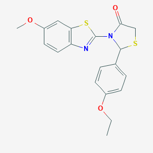 2-(4-Ethoxyphenyl)-3-(6-methoxy-1,3-benzothiazol-2-yl)-1,3-thiazolidin-4-one