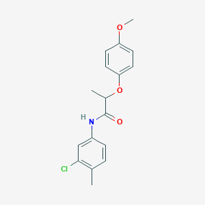 molecular formula C17H18ClNO3 B4989286 N-(3-chloro-4-methylphenyl)-2-(4-methoxyphenoxy)propanamide 