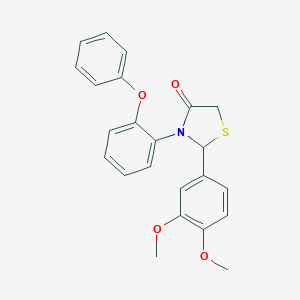 2-(3,4-Dimethoxyphenyl)-3-(2-phenoxyphenyl)-1,3-thiazolidin-4-one