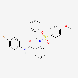 molecular formula C27H23BrN2O4S B4989306 2-{benzyl[(4-methoxyphenyl)sulfonyl]amino}-N-(4-bromophenyl)benzamide 