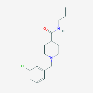 molecular formula C16H21ClN2O B4989316 N-allyl-1-(3-chlorobenzyl)-4-piperidinecarboxamide 