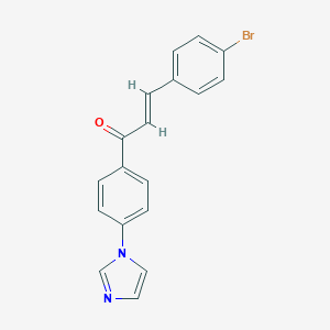 3-(4-bromophenyl)-1-[4-(1H-imidazol-1-yl)phenyl]-2-propen-1-one