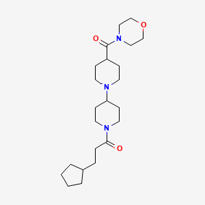 molecular formula C23H39N3O3 B4989365 1'-(3-cyclopentylpropanoyl)-4-(4-morpholinylcarbonyl)-1,4'-bipiperidine 