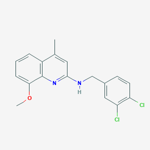 molecular formula C18H16Cl2N2O B4989372 N-(3,4-dichlorobenzyl)-8-methoxy-4-methyl-2-quinolinamine 