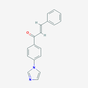 molecular formula C18H14N2O B498938 1-[4-(1H-imidazol-1-yl)phenyl]-3-phenyl-2-propen-1-one 
