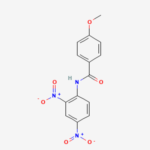 molecular formula C14H11N3O6 B4989449 N-(2,4-dinitrophenyl)-4-methoxybenzamide CAS No. 6637-28-1