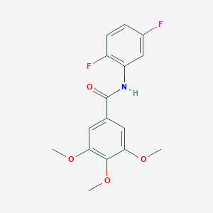 molecular formula C16H15F2NO4 B4989456 N-(2,5-difluorophenyl)-3,4,5-trimethoxybenzamide 