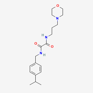 molecular formula C19H29N3O3 B4989478 N-(4-isopropylbenzyl)-N'-[3-(4-morpholinyl)propyl]ethanediamide 