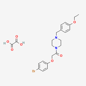 molecular formula C23H27BrN2O7 B4989504 1-[(4-bromophenoxy)acetyl]-4-(4-ethoxybenzyl)piperazine oxalate 
