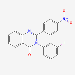 molecular formula C20H12IN3O3 B4989506 3-(3-iodophenyl)-2-(4-nitrophenyl)-4(3H)-quinazolinone 