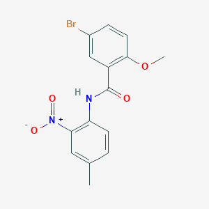 molecular formula C15H13BrN2O4 B4989533 5-bromo-2-methoxy-N-(4-methyl-2-nitrophenyl)benzamide 