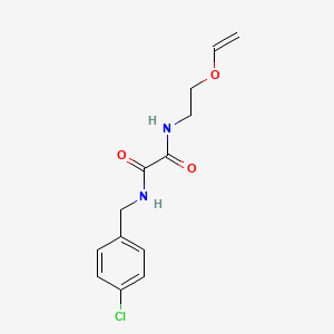 molecular formula C13H15ClN2O3 B4989543 N-(4-chlorobenzyl)-N'-[2-(vinyloxy)ethyl]ethanediamide 