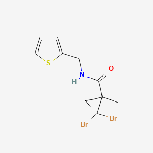 molecular formula C10H11Br2NOS B4989580 2,2-dibromo-1-methyl-N-(2-thienylmethyl)cyclopropanecarboxamide 