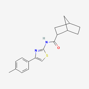 N-[4-(4-methylphenyl)-1,3-thiazol-2-yl]bicyclo[2.2.1]heptane-2-carboxamide