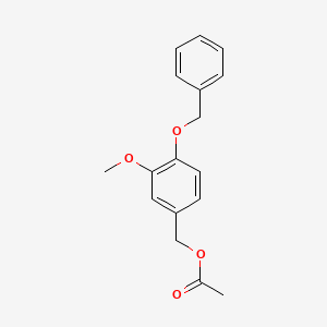 molecular formula C17H18O4 B4989638 4-(benzyloxy)-3-methoxybenzyl acetate 